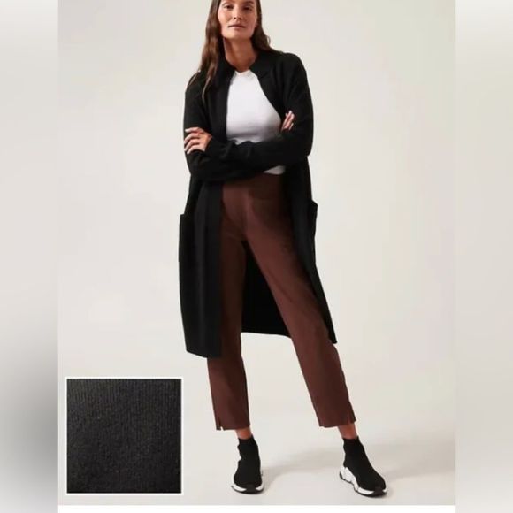 NWT Athleta Spirit Wool Cashmere Blend Wrap. . Black. Size Large OP 259.00 - Picture 1 of 10